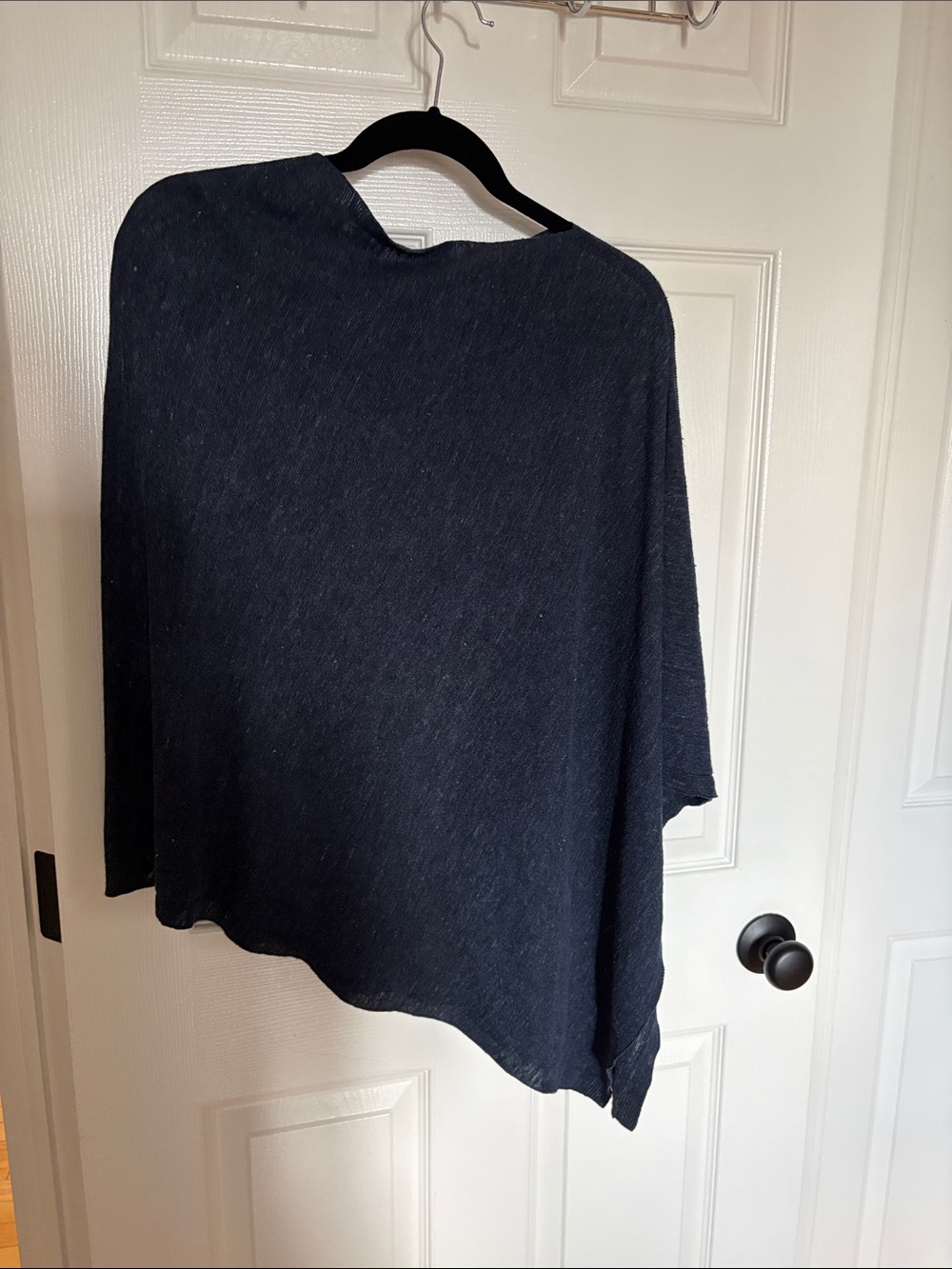 Eileen Fisher Dark Navy Knit Poncho